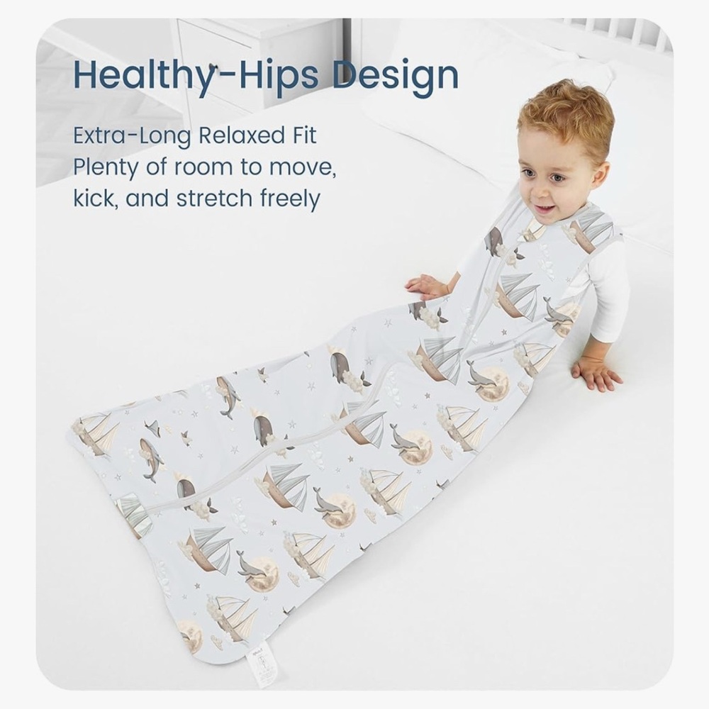 WHALE & SHIP PRINT SLEEP SACK